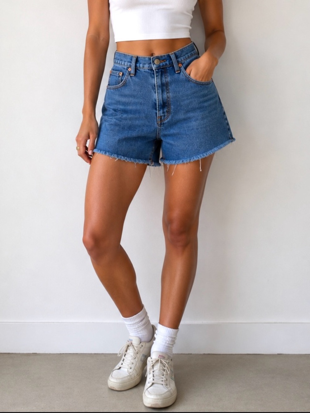 Madewell Women’s High-Rise Denim Shorts Size 30 Cutoffs Casual Classic Summer